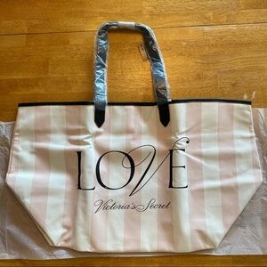 Victoria's Secret LOVE Canvas Bag NWT